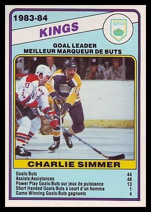 358 Charlie Simmer Los Angeles Kings